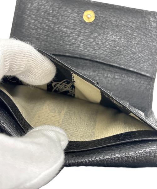 Vivienne Westwood（ヴィヴィアンウエストウッド）Vivienne Westwood (ヴィヴィアンウエストウッド) 3つ折りがま口財布 ブラックの古着・服飾アイテム