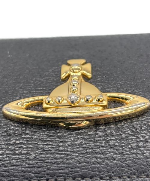 Vivienne Westwood（ヴィヴィアンウエストウッド）Vivienne Westwood (ヴィヴィアンウエストウッド) 3つ折りがま口財布 ブラックの古着・服飾アイテム