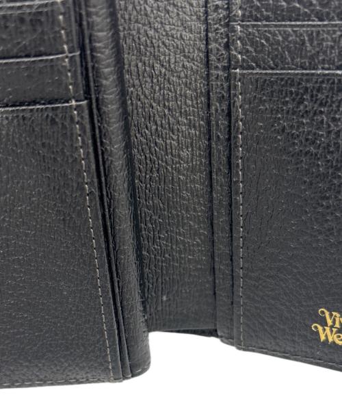 Vivienne Westwood（ヴィヴィアンウエストウッド）Vivienne Westwood (ヴィヴィアンウエストウッド) 3つ折りがま口財布 ブラックの古着・服飾アイテム