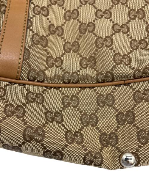 GUCCI（グッチ）GUCCI (グッチ) ハンドバッグ ベージュ×ブラウンの古着・服飾アイテム