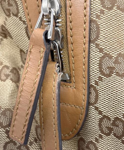 GUCCI（グッチ）GUCCI (グッチ) ハンドバッグ ベージュ×ブラウンの古着・服飾アイテム