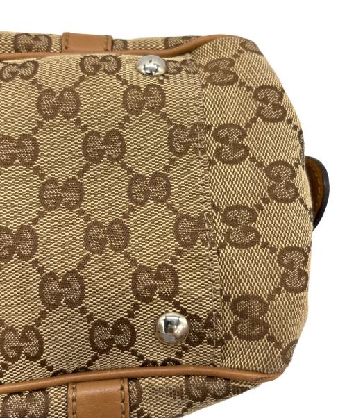 GUCCI（グッチ）GUCCI (グッチ) ハンドバッグ ベージュ×ブラウンの古着・服飾アイテム