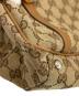 中古・古着 GUCCI (グッチ) ハンドバッグ ベージュ×ブラウン：25000円
