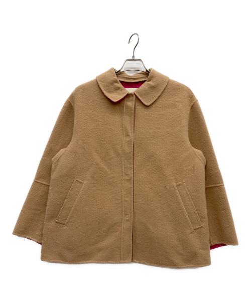 DoCLASSE（ドゥクラッセ）DoCLASSE (ドゥクラッセ) カシミヤ混ショートコート ブラウン サイズ:11の古着・服飾アイテム
