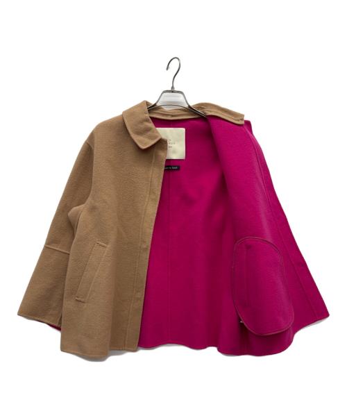DoCLASSE（ドゥクラッセ）DoCLASSE (ドゥクラッセ) カシミヤ混ショートコート ブラウン サイズ:11の古着・服飾アイテム