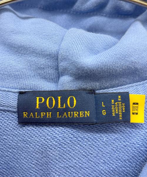 POLO RALPH LAUREN（ポロ・ラルフローレン）POLO RALPH LAUREN (ポロ・ラルフローレン) プルオーバーパーカー ブルー サイズ:Lの古着・服飾アイテム