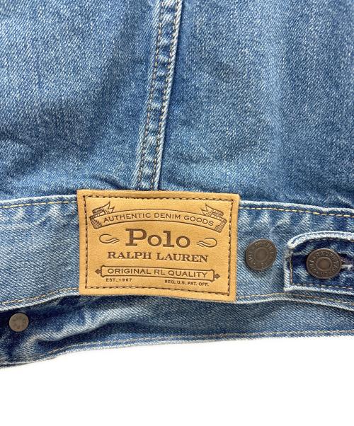 POLO RALPH LAUREN（ポロ・ラルフローレン）POLO RALPH LAUREN (ポロ・ラルフローレン) デニムトラッカージャケット ブルー サイズ:Sの古着・服飾アイテム