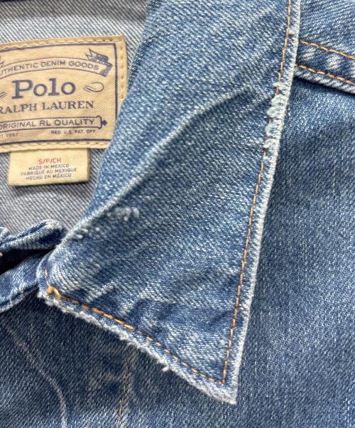POLO RALPH LAUREN（ポロ・ラルフローレン）POLO RALPH LAUREN (ポロ・ラルフローレン) デニムトラッカージャケット ブルー サイズ:Sの古着・服飾アイテム