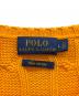 POLO RALPH LAUREN (ポロ・ラルフローレン) Vネックケーブルニット オレンジ サイズ:L：6000円