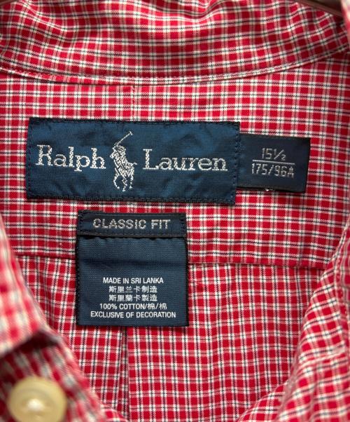 RALPH LAUREN（ラルフローレン）RALPH LAUREN (ラルフローレン) 長袖シャツ レッド サイズ:15　1/２　175/96Aの古着・服飾アイテム