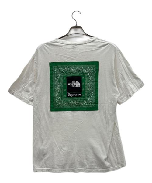 THE NORTH FACE（ザ ノース フェイス）THE NORTH FACE (ザ ノース フェイス) SUPREME (シュプリーム) Bandana Tee ホワイト サイズ:ASIA Lの古着・服飾アイテム