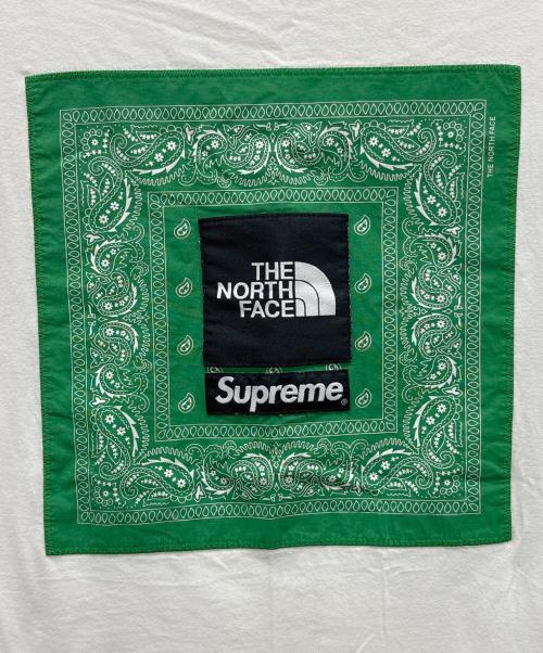 THE NORTH FACE（ザ ノース フェイス）THE NORTH FACE (ザ ノース フェイス) SUPREME (シュプリーム) Bandana Tee ホワイト サイズ:ASIA Lの古着・服飾アイテム