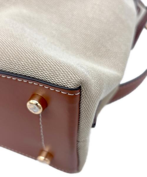 COACH（コーチ）COACH (コーチ) ハンナショルダーバッグ ベージュ×ブラウンの古着・服飾アイテム