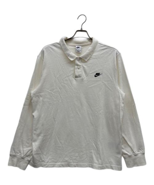 NIKE（ナイキ）NIKE (ナイキ) CLUB KNIT LS POLO ホワイト サイズ:XXLの古着・服飾アイテム
