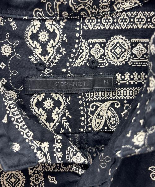 SOPHNET.（ソフネット）SOPHNET. (ソフネット) シャツ ブラック×ベージュ サイズ:Mの古着・服飾アイテム