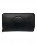 DIESELディーゼル）の古着「ラウンドファスナー財布」｜ブラック