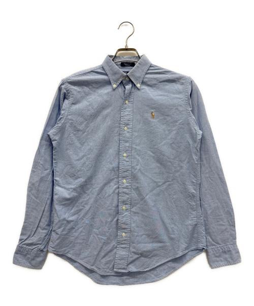 POLO RALPH LAUREN（ポロ・ラルフローレン）POLO RALPH LAUREN (ポロ・ラルフローレン) オックスフォードボタンダウンシャツ ブルー サイズ:18の古着・服飾アイテム