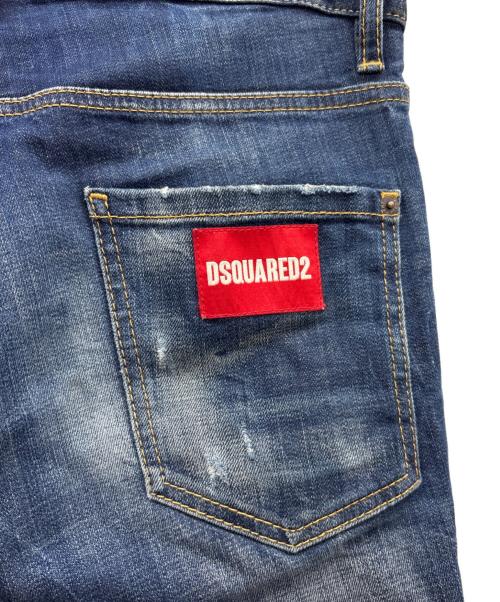 DSQUARED2（ディースクエアード）DSQUARED2 (ディースクエアード) スキニーデニムパンツ ネイビー サイズ:44の古着・服飾アイテム