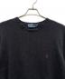 中古・古着 POLO RALPH LAUREN (ポロ・ラルフローレン) クルーネックニット ブラック サイズ:L：5000円