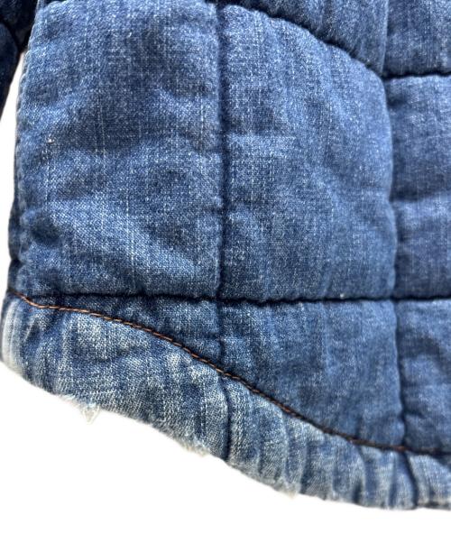 TMT（ティーエムティー）TMT (ティーエムティー) ダメージ加工デニム中綿ジャケット ブルー サイズ:XLの古着・服飾アイテム