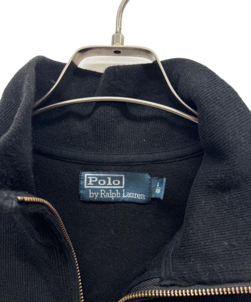POLO RALPH LAUREN（ポロ・ラルフローレン）POLO RALPH LAUREN (ポロ・ラルフローレン) ハーフジップニット ブラック サイズ:Mの古着・服飾アイテム