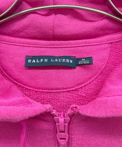 RALPH LAUREN（ラルフローレン）RALPH LAUREN (ラルフローレン) ジップパーカー ショッキングピンク サイズ:Mの古着・服飾アイテム