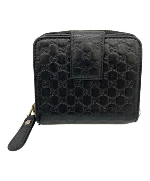 GUCCI（グッチ）GUCCI (グッチ) 2つ折り財布 ブラックの古着・服飾アイテム