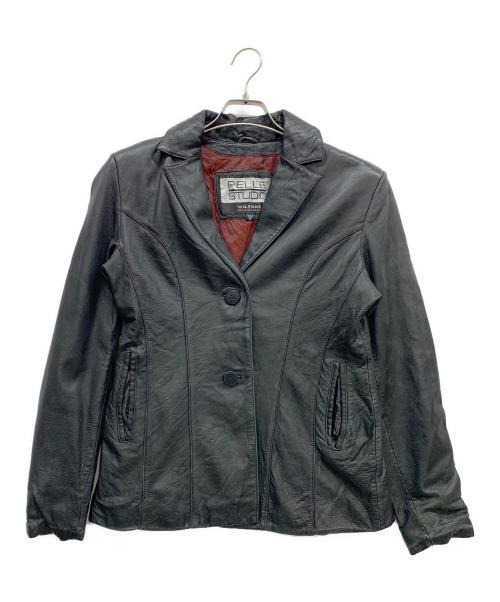 PELLE STUDIO（ペレ スタジオ）PELLE STUDIO (ペレ スタジオ) レザージャケット ブラック サイズ:Sの古着・服飾アイテム