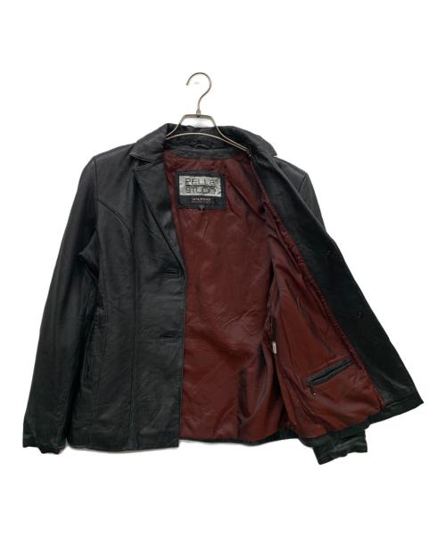PELLE STUDIO（ペレ スタジオ）PELLE STUDIO (ペレ スタジオ) レザージャケット ブラック サイズ:Sの古着・服飾アイテム