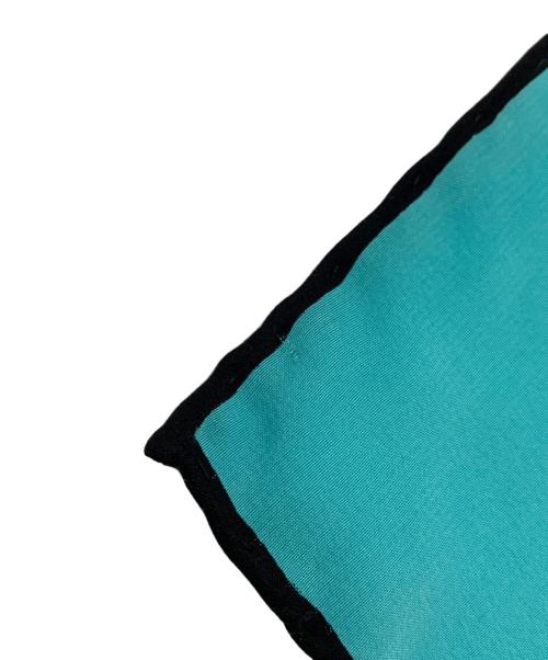 TIFFANY & Co.（ティファニー）TIFFANY & Co. (ティファニー) ストール ブラック×ブルーの古着・服飾アイテム