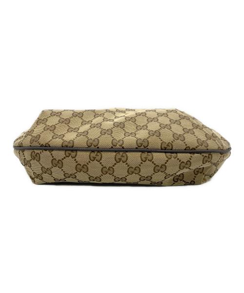 GUCCI（グッチ）GUCCI (グッチ) GGキャンバスショルダーバッグ ブラウンの古着・服飾アイテム