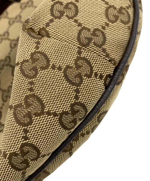 GUCCI（グッチ）GUCCI (グッチ) GGキャンバスショルダーバッグ ブラウンの古着・服飾アイテム