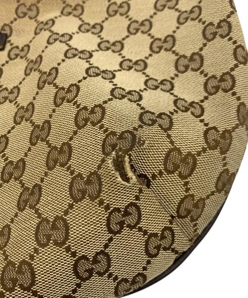GUCCI（グッチ）GUCCI (グッチ) GGキャンバスショルダーバッグ ブラウンの古着・服飾アイテム