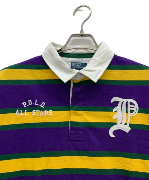 POLO RALPH LAUREN（ポロ・ラルフローレン）POLO RALPH LAUREN (ポロ・ラルフローレン) ラガーシャツ パープル サイズ:XLの古着・服飾アイテム
