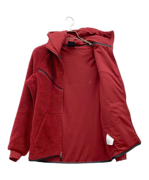 NIKE（ナイキ）NIKE (ナイキ) ウィンドランナーシェルパフリースジャケット レッド サイズ:Lの古着・服飾アイテム