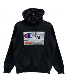 Champion×SUPREME（チャンピオン×シュプリーム）の古着「プルオーバーパーカー」｜ブラック