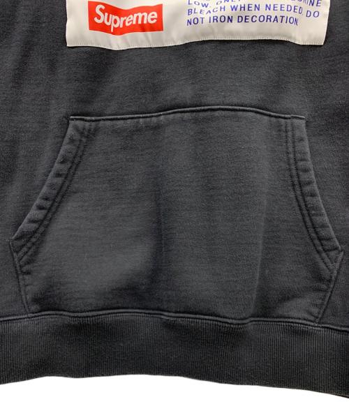 Champion（チャンピオン）Champion (チャンピオン) SUPREME (シュプリーム) プルオーバーパーカー ブラック サイズ:MEDIUMの古着・服飾アイテム