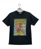 Hysteric Glamourヒステリックグラマー）の古着「プリントTシャツ」｜ブラック