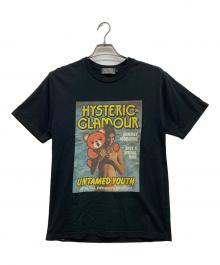 Hysteric Glamour（ヒステリックグラマー）の古着「プリントTシャツ」｜ブラック