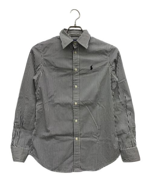POLO RALPH LAUREN（ポロ・ラルフローレン）POLO RALPH LAUREN (ポロ・ラルフローレン) 長袖シャツ ブラック×ホワイト サイズ:2の古着・服飾アイテム
