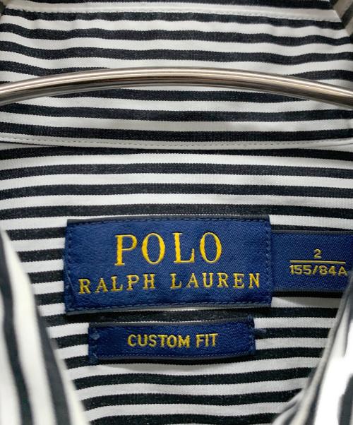 POLO RALPH LAUREN（ポロ・ラルフローレン）POLO RALPH LAUREN (ポロ・ラルフローレン) 長袖シャツ ブラック×ホワイト サイズ:2の古着・服飾アイテム