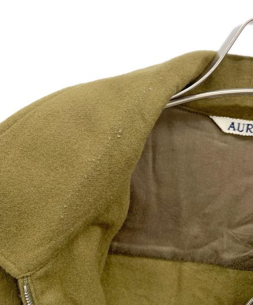 AURALEE（オーラリー）AURALEE (オーラリー) SUPER SOFT WOOL FLANNEL ZIP SHIRTS カーキ サイズ:4の古着・服飾アイテム