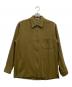 AURALEE（オーラリー）の古着「SUPER SOFT WOOL FLANNEL ZIP SHIRTS」｜カーキ
