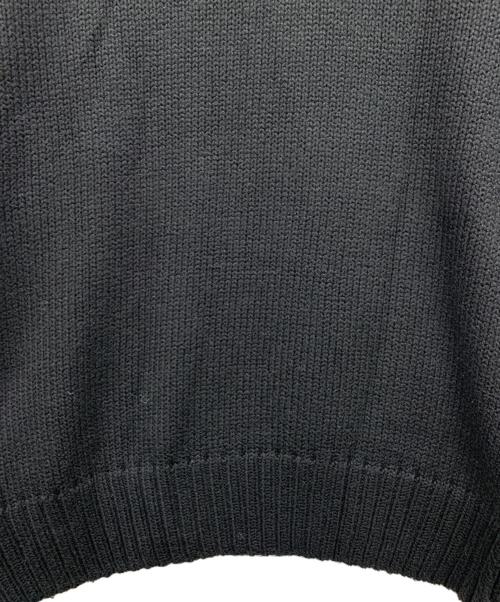 POLO BY RALPH LAUREN（ポロ バイ ラルフローレン）POLO BY RALPH LAUREN (ポロ バイ ラルフローレン) ハーフジップニット ブラック×レッド サイズ:Mの古着・服飾アイテム