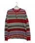POLO BY RALPH LAUREN（ポロ バイ ラルフローレン）の古着「ヘンリーネックカットソー」｜レッド×ブルー