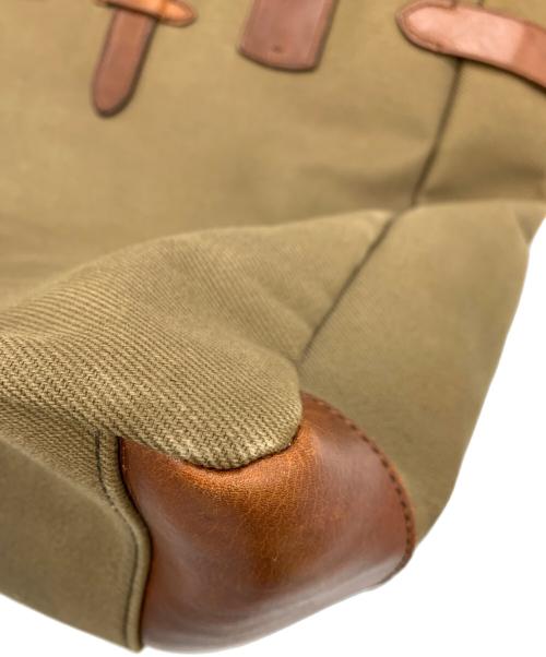 POLO RALPH LAUREN（ポロ・ラルフローレン）POLO RALPH LAUREN (ポロ・ラルフローレン) トートバッグ カーキ×ブラウンの古着・服飾アイテム
