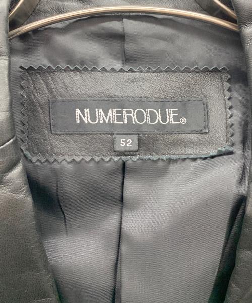 NUMERODUE（ヌメロドゥエ）NUMERODUE (ヌメロドゥエ) テーラードジャケット ブラック サイズ:52の古着・服飾アイテム