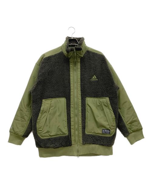 adidas（アディダス）adidas (アディダス) フリースジャケット オリーブ サイズ:J XLの古着・服飾アイテム