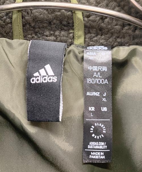 adidas（アディダス）adidas (アディダス) フリースジャケット オリーブ サイズ:J XLの古着・服飾アイテム