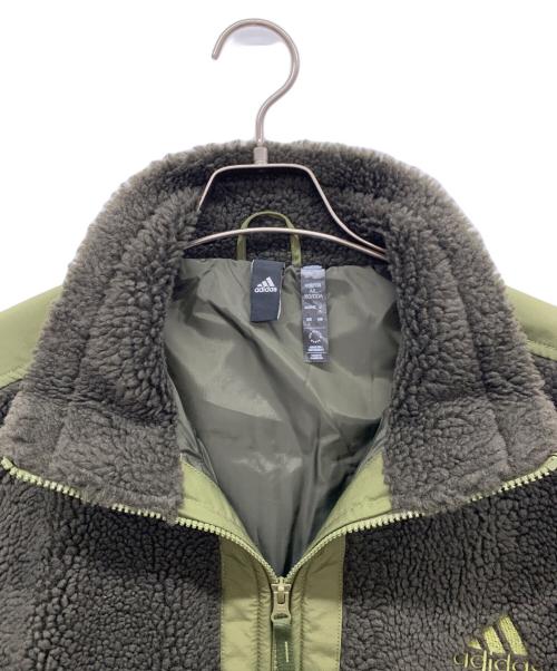 adidas（アディダス）adidas (アディダス) フリースジャケット オリーブ サイズ:J XLの古着・服飾アイテム